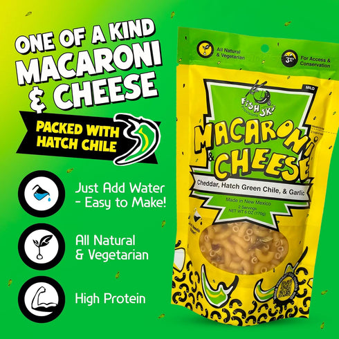 170g (6 6oz Packs) FishSki Hatch Green Chile with Cheddar Macaroni and Cheese x