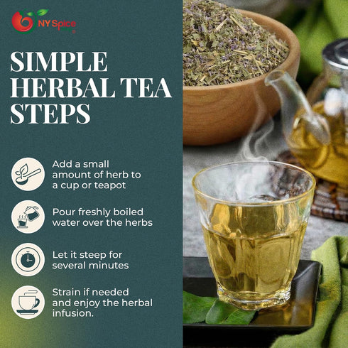(48 (Pack 1)) NY Spice Shop Pennyroyal Herb - Cut and Sifted Leaves - Dried Mentha Pulegium Leaffor Culinary and Herbal