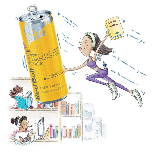 8.4 Oz (24 Count) Red Bull Energy Drink, Tropical, Yellow Edition, Fl