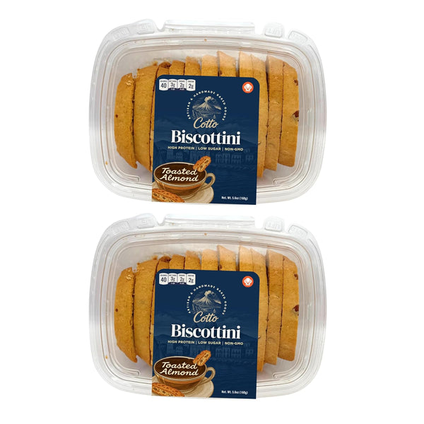 Toasted Almond Biscottini Keto Friendly | 3g Net Carbs & 2g Sugar