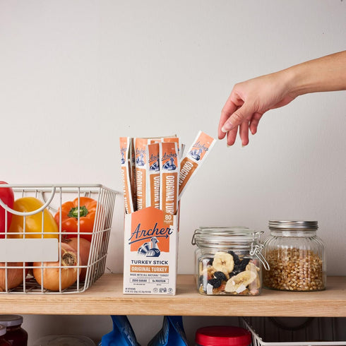 1 oz (Pack 18) Archer Jerky Turkey Jerky Sticks - All Natural Protein Snack, Meat Snack for Adults & Kids, Gluten Free