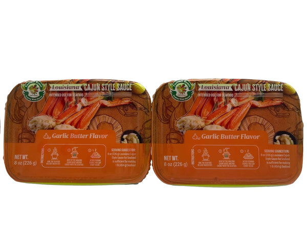YummY Sauce Cajun Sauce Garlic Butter Flavor Pack of 2x8oz