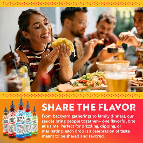 Pack 5 9.5 oz Humble House - Hot Sauce Variety with Low-Sodium Vegan Condiments for Chicken Wings, Tamales, Tacos