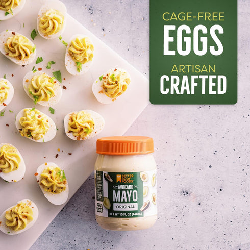 (15 (Pack 2) BetterBody Foods Avocado Oil Mayonnaise, Non-GMO Mayo Spread Made with Cage-Free Eggs, Paleo Ounces)