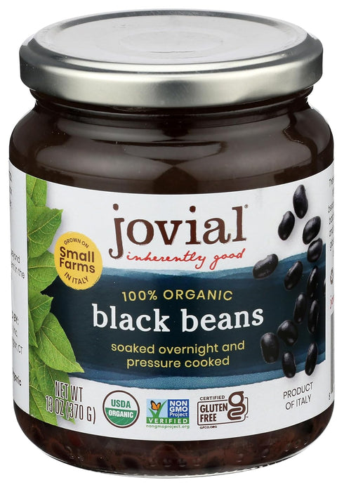 JOVIAL Organic Black Beans, 13 OZ