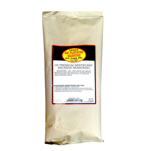 Legg's Old Plantation Seasonings AC Legg's Premium Bratwurst Seasoning Blend 170 - 1 pack