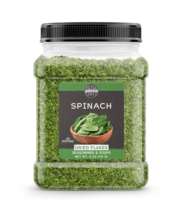 Birch & Meadow 5 oz of Spinach Flakes, Seasonings & Soups, Grains