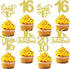 30 PCS Happy 16th Birthday Cupcake Toppers Sweet 16 Fabulous Sixteen Since