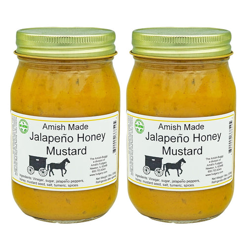 Arndts Fudgery DBA The Amish-Buggy Jalapeno Honey Mustard 19 oz. (2 Jars) The Amish-Buggy a division of