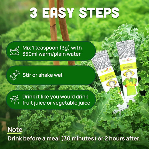 100% (20 2.1 oz) Pack 1 Freeze-Dried Kale Powder, Pure Juice, Nutritional Vegetable Supplement, for Skin, Smoothies