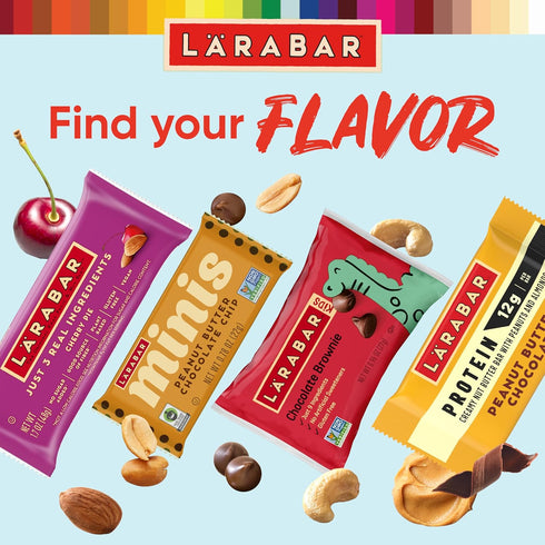 20.4 oz, 12 Larabar Cherry Pie Fruit and Nut Bars, Gluten Free and Vegan, Ct
