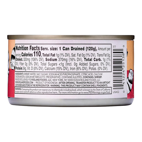 7 (Pack 6) Roland Picnic Shrimp, Ounce