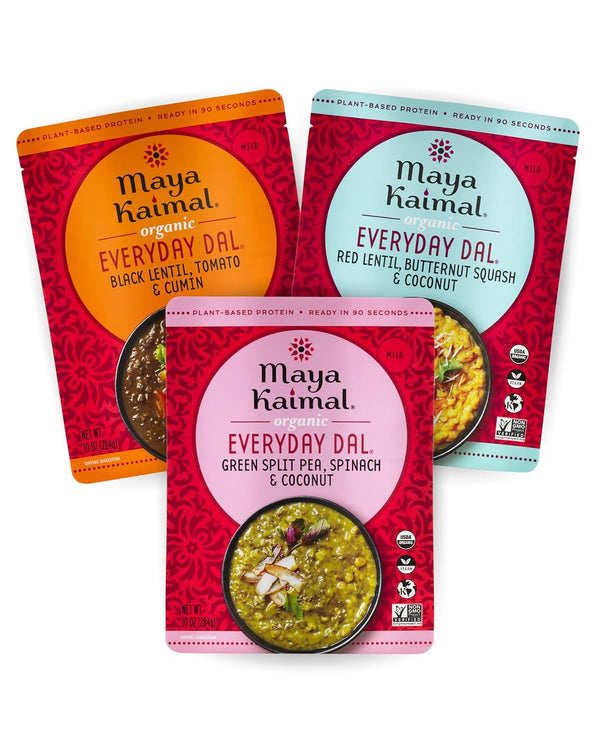Maya Kaimal Foods - Organic Indian Everyday Dal - Variety Pack 10oz