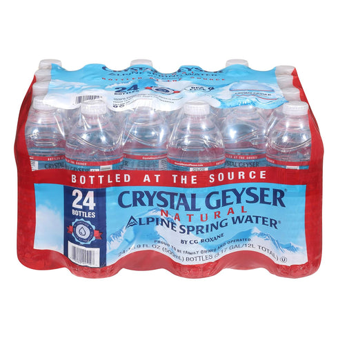 Crystal Geyser Natural Alpine Spring Water, Drinking Water Bottled at the Source,