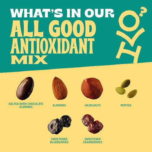 1 (Pack 8), Orchard Valley Harvest Antioxidant Mix, Ounce Bags of Almonds, Cranberries, Blueberries, Cashews