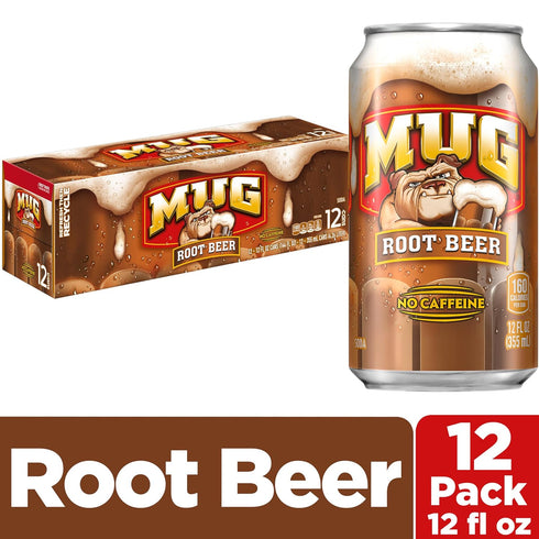 12 Oz (Pack 12) Mug Root Beer, Fl Cans