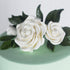 3 Inches, 3 Count Global Sugar Art Rebecca Rose Sugar Cake Flowers, White by Chef Alan Tetreault