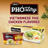 2.4 oz, CHIN-SU Vietnamese Pho Noodle Bowl, Chicken Flavor, Instant Soup with Rice Noodles