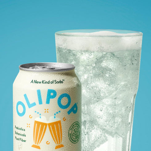3 Pack, 12oz (12-Cans) OLIPOP Prebiotic Soda Pop, Flavor Variety Prebiotics, Fiber, and Botanicals, Gluten, GMO