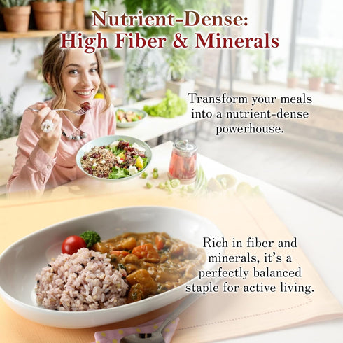 Visit the Store 2.2 lbs Multigrain rice from Kumamoto, Japan, Zippered for convenient storage