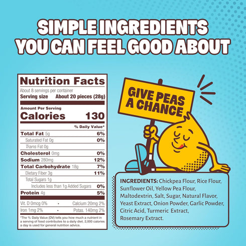 8oz 3g 2g HIPPEAS Chickpea Puffs, Groovy White Cheddar, Gluten Free Snacks, Dairy Free, Vegan, Bag, Protein, Fiber