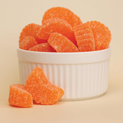 2-Pound Orange Slices Jelly Candy | Bag | Sugar-Dusted | Gelatin-Free