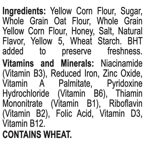Honeycomb 19 oz (Pack 2) Honey Flavored Sweetened Corn and Oat Breakfast Cereal, Box
