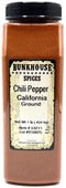 BUNKHOUSE Ground California Chile Pepper, Premium Mild Chili Powder, 16 Ounce Bulk