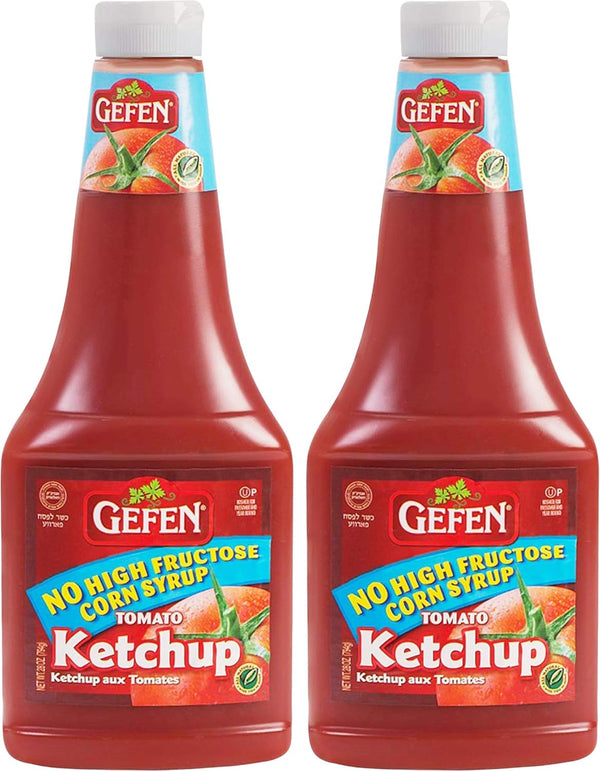 Gefen Fat Free Tomato Ketchup 28oz (2 Pack) All Natural | No