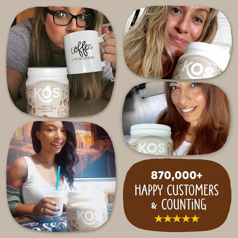 0g 12.6oz, 179 KOS Organic Coconut Milk Powder, USDA Certified Organic - Sugar, MCT Plant Based Creamer for Coffee