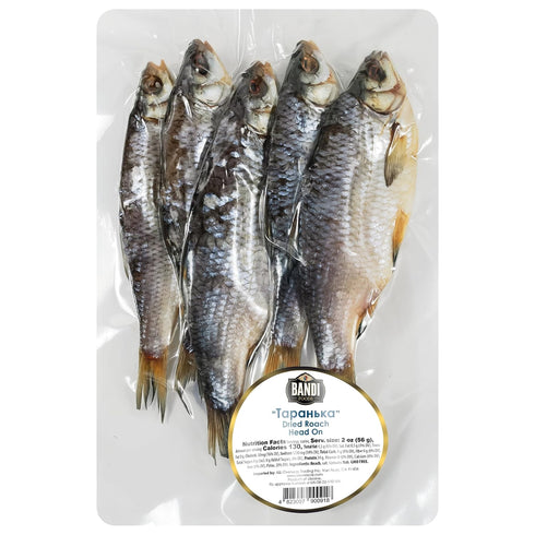16 oz Pack, 2 Pack BANDI Dried Roach Fish, per Taranka Style - Offer