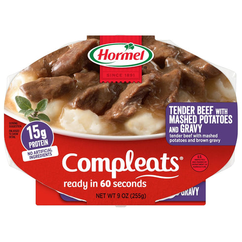 Hormel Compleats Tender Beef with Mashed Potatoes and Gravy