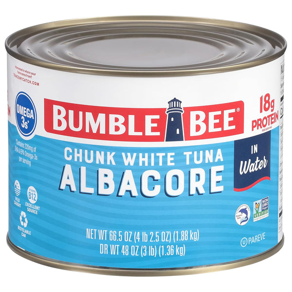 Bumble Bee Chunk White Albacore Tuna in Water, 66.5 oz Bulk Food