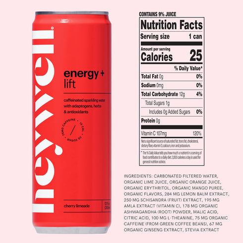 Pack, 12 (Pack 6) Heywell Sparkling Adaptogenic, Trial Fluid Ounce of - Organic, Non GMO, Vegan, Gluten Free, Dairy