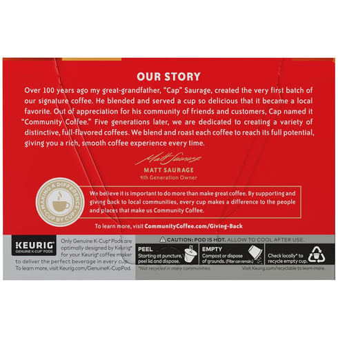 Community 72 Count, 12 Count (Pack 6) Coffee Caramel Cookie Butter Flavored Medium Roast, Keurig K-Cup Coffee Pods