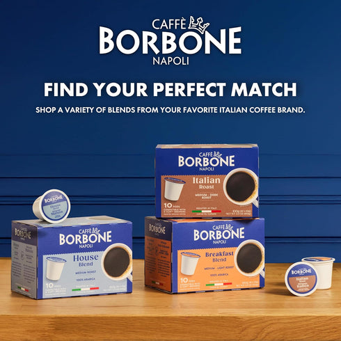 (60 Count) Caff Borbone Italian Roast Coffee Medium Dark Roast, Arabica & Robusta Blend, Roasted in Italy for a Bold