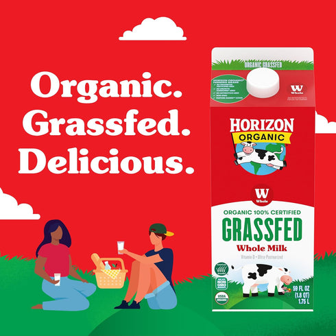 Horizon Organic Whole Milk - Grassfed - Half Gallon