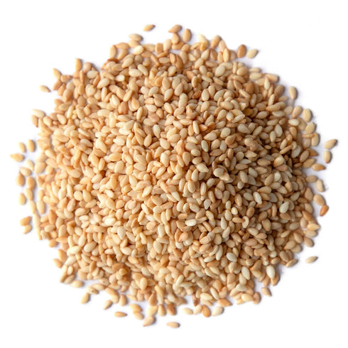 4 Food to Live Organic Toasted Hulled Sesame Seeds, Pounds Crunchy and Nutritious Snack, Oven Roasted, Unsalted, No Oil