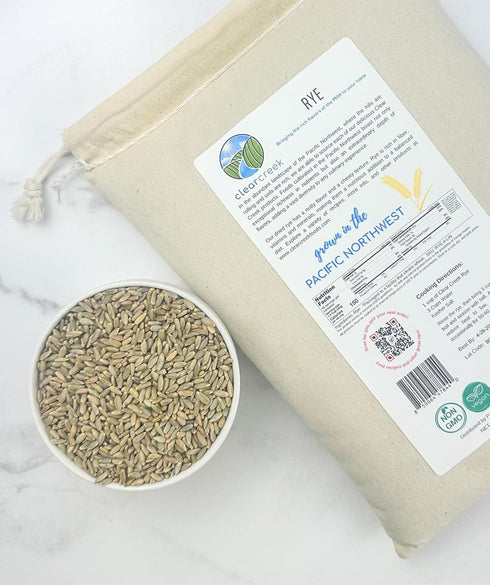 4 lb CLEAR CREEK Certified Glyphosate Residue Free Rye Berries | | Non-GMO Project Verified | North American Grown