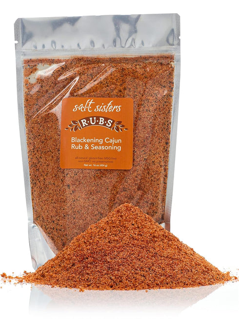 s.a.l.t. sisters Blackening Cajun Rub & Seasoning | All-Natural, Gluten Free, MSG