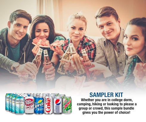 Maxpax Pack Pack 24 Pack) Soda Variety - Assortment Popular Flavors - Home, Office or Party Refrigerator Restock - By