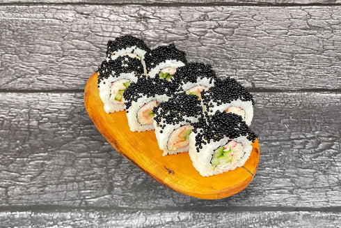 1 Hand-Packed, (50g Premium Grade Black Tobiko Flying Fish Roe Wild-Caught in Taiwan, Crisp Pop Texture for Sushi