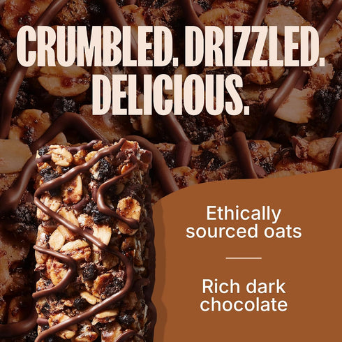 (30 Count) MadeGood Chocolate Drizzled Granola Bars, Cookie Crumble Bulk Gluten Free Snacks