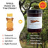 African Bronze Seal 12.35oz Cinnamon & Honey Infused with Grounded Ceylon Cinnamon, Organic Raw Honey in Glass Jar