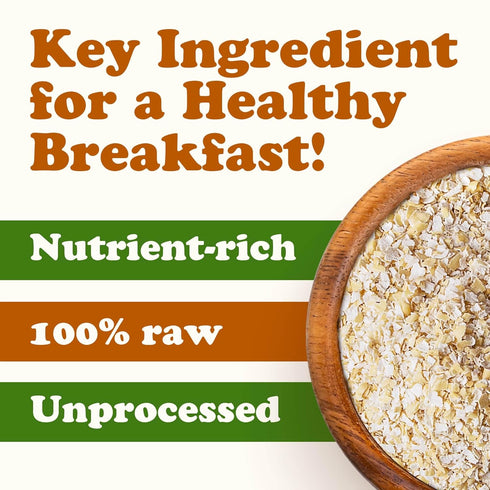 2 Food to Live Gluten Free Organic Oat Bran, Pounds A Nutritional Powerhouse High Fiber Hot Cereal, Milled from High