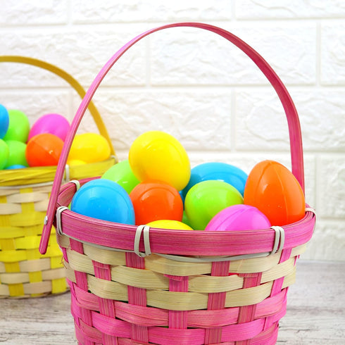 (100) Prefilled Easter Eggs with Jelly Beans, Basket Stuffer, Seasonal Candy Game Supplies