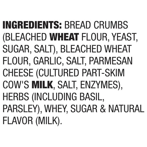 5 oz (Pack 8) Lawrys Seasoned Coating Mix, Garlic Parmesan & Herb, Seasoned Breadcrumbs for Coating, Sprinkling