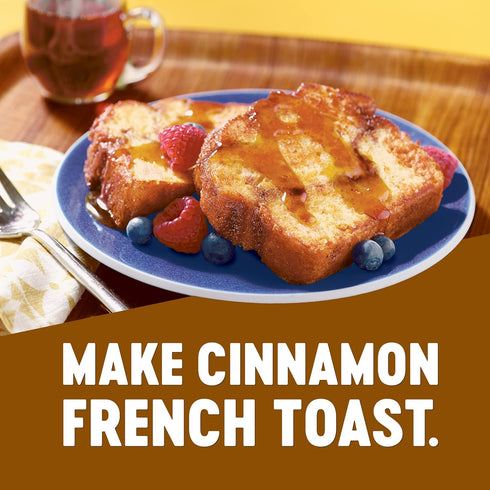 19.5 Oz (Pack 12) Krusteaz Cinnamon Swirl Quick Bread Mix, Baking Mix With Cinnamon Topping, Box