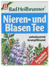 Bad Heilbrunner Nieren und Blasen Tea, Kidney and Bladder Tea (4 Packs, 8 Teabags each) - Fresh from Germany