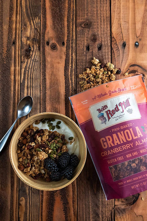 11 (Pack 2) Bob's Red Mill Pan-Baked Granola Cranberry Almond, Ounce
